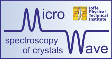 Laboratory of microwave spectroscopy of crystals logo